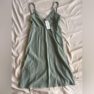 Brandy Melville light sage green Amara dress